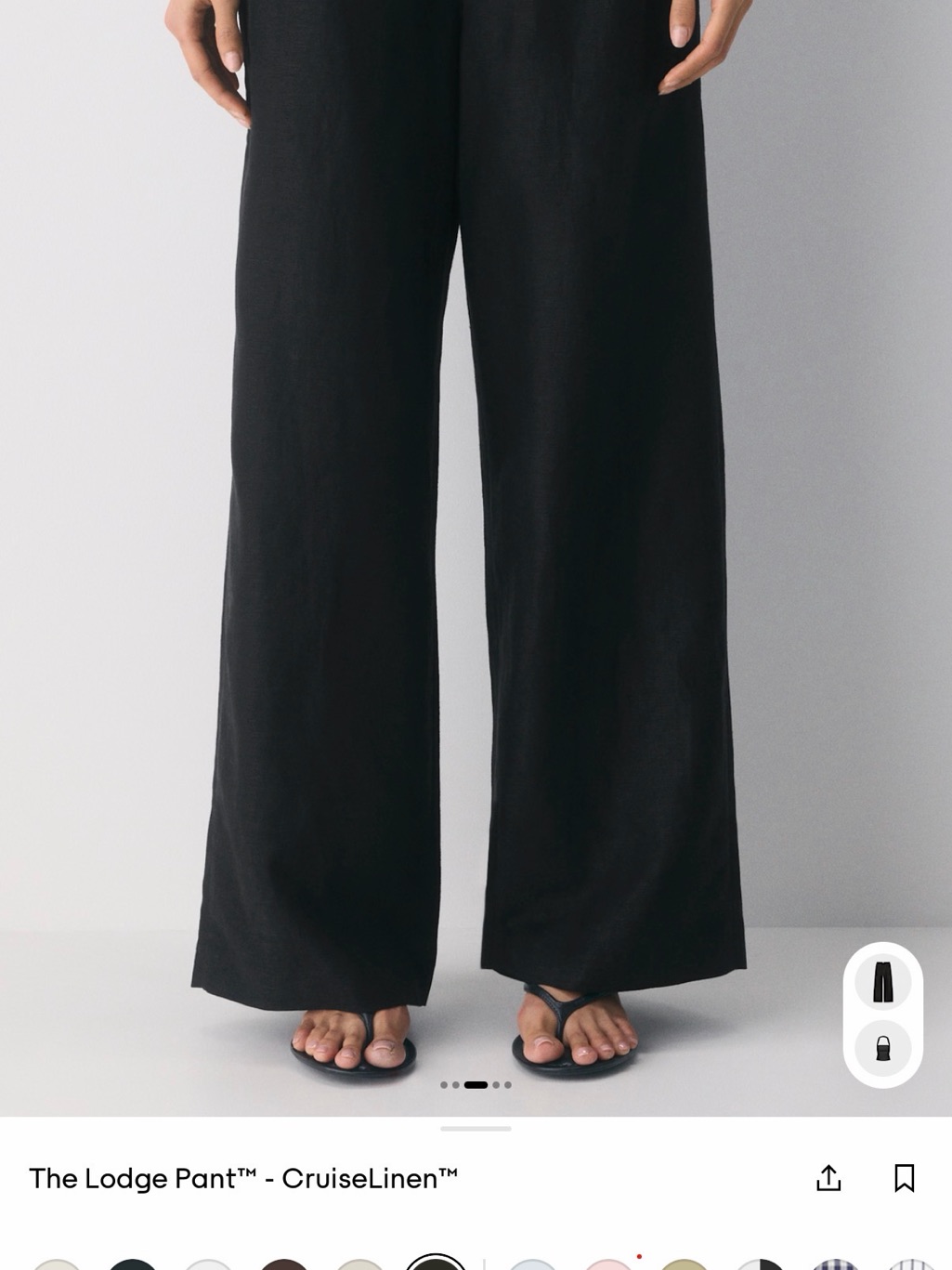 Wilfred Free Lodge Black Linen Pants
